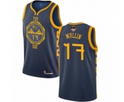 Golden State Warriors #17 Chris Mullin Authentic Navy Blue Basketball 2019 Basketball Finals Bound Jersey - City Edition