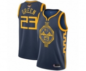 Golden State Warriors #23 Draymond Green Authentic Navy Blue Basketball 2019 Basketball Finals Bound Jersey - City Edition