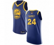Golden State Warriors #24 Rick Barry Authentic Royal Blue 2019 Basketball Finals Bound Basketball Jersey - Icon Edition
