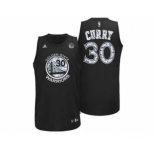 Golden State Warriors #30 Stephen Curry Black Diamond Fashion Stitched NBA Jersey