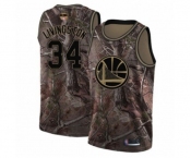 Golden State Warriors #34 Shaun Livingston Swingman Camo Realtree Collection Basketball 2019 Basketball Finals Bound Jersey