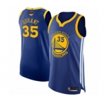Golden State Warriors #35 Kevin Durant Authentic Royal Blue 2019 Basketball Finals Bound Basketball Jersey - Icon Edition