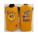 Golden State Warriors #40 Harrison Barnes Gold Throwback The City Stitched NBA Jersey
