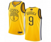 Golden State Warriors #9 Andre Iguodala Yellow Swingman 2019 Basketball Finals Bound Jersey - Earned Edition