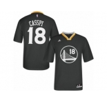Men Adidas Golden State Warriors #18 Omri Casspi Swingman Black Alternate NBA Jersey