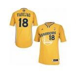 Men Adidas Golden State Warriors #18 Omri Casspi Swingman Gold Alternate NBA Jersey