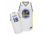 Men Adidas Golden State Warriors #18 Omri Casspi Swingman White Home NBA Jersey