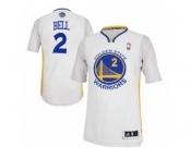 Men Adidas Golden State Warriors #2 Jordan Bell Authentic White Alternate NBA Jerse