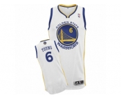 Men Adidas Golden State Warriors #6 Nick Young Authentic White Home NBA Jersey