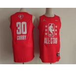 Men Jordan Golden State Warriors #30 Stephen Curry Red 2022 NBA All-Star Swingman Basketball Jersey