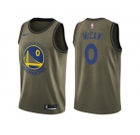 Men Nike Golden State Warriors #0 Patrick McCaw Green Salute to Service NBA Swingman Jerseys