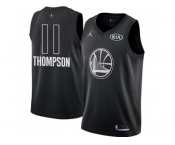Men Nike Golden State Warriors #11 Klay Thompson Black NBA Jordan Swingman 2018 All-Star Game Jersey