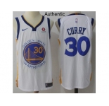 Men Nike Golden State Warriors #30 Stephen Curry White NBA Authentic Association Edition Jersey