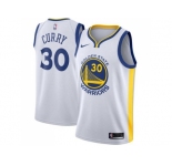 Men Nike Golden State Warriors #30 Stephen Curry White NBA Swingman Association Edition Jerse