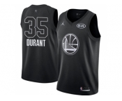 Men Nike Golden State Warriors #35 Kevin Durant Black NBA Jordan Swingman 2018 All-Star Game Jersey