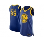Men Nike Golden State Warriors #35 Kevin Durant Blue NBA Authentic Icon Edition Jersey