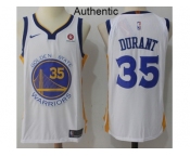 Men Nike Golden State Warriors #35 Kevin Durant White NBA Authentic Association Edition Jersey
