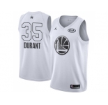 Men Nike Golden State Warriors #35 Kevin Durant White NBA Jordan Swingman 2018 All-Star Game Jersey