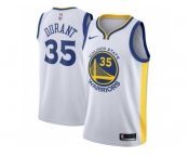 Men Nike Golden State Warriors #35 Kevin Durant White NBA Swingman Association Edition Jersey