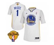 Men's Adidas Golden State Warriors #1 JaVale McGee Swingman White Alternate 2017 The Finals Patch NBA Jersey