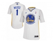 Men's Adidas Golden State Warriors #1 JaVale McGee Swingman White Alternate NBA Jersey