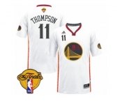 Men's Adidas Golden State Warriors #11 Klay Thompson Swingman White 2017 Chinese New Year 2017 The Finals Patch NBA Jersey