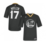 Men's Adidas Golden State Warriors #17 Chris Mullin Authentic Black Alternate NBA Jersey