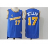 Men's Adidas Golden State Warriors #17 Chris Mullin Authentic Blue Throwback NBA Jersey