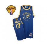 Men's Adidas Golden State Warriors #17 Chris Mullin Swingman Royal Blue New Throwback 2017 The Finals Patch NBA Jersey
