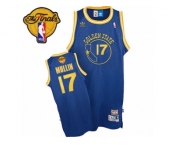 Men's Adidas Golden State Warriors #17 Chris Mullin Swingman Royal Blue New Throwback 2017 The Finals Patch NBA Jersey
