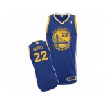 Men's Adidas Golden State Warriors #22 Matt Barnes Authentic Royal Blue Road NBA Jersey