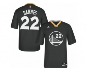 Men's Adidas Golden State Warriors #22 Matt Barnes Swingman Black Alternate NBA Jersey