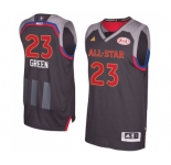 Men's Adidas Golden State Warriors #23 Draymond Green Swingman Charcoal 2017 All Star NBA Jersey