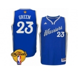Men's Adidas Golden State Warriors #23 Draymond Green Swingman Royal Blue 2015-16 Christmas Day 2017 The Finals Patch NBA Jersey