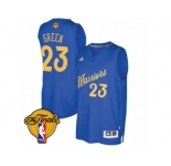 Men's Adidas Golden State Warriors #23 Draymond Green Swingman Royal Blue 2016-2017 Christmas Day 2017 The Finals Patch NBA Jersey