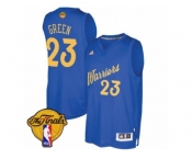 Men's Adidas Golden State Warriors #23 Draymond Green Swingman Royal Blue 2016-2017 Christmas Day 2017 The Finals Patch NBA Jersey