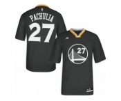 Men's Adidas Golden State Warriors #27 Zaza Pachulia Swingman Black Alternate NBA Jersey