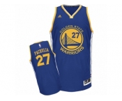 Men's Adidas Golden State Warriors #27 Zaza Pachulia Swingman Royal Blue Road NBA Jersey