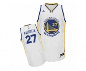 Men's Adidas Golden State Warriors #27 Zaza Pachulia Swingman White Home NBA Jersey