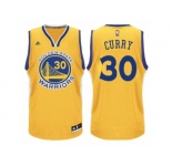 Men's Adidas Golden State Warriors #30 Stephen Curry Authentic Gold NBA Jersey
