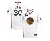 Men's Adidas Golden State Warriors #30 Stephen Curry Authentic White 2017 Chinese New Year NBA Jersey