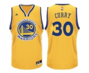 Men's Adidas Golden State Warriors #30 Stephen Curry Swingman Gold NBA Jerse