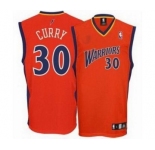 Men's Adidas Golden State Warriors #30 Stephen Curry Swingman Orange NBA Jerse