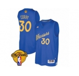 Men's Adidas Golden State Warriors #30 Stephen Curry Swingman Royal Blue 2016-2017 Christmas Day 2017 The Finals Patch NBA Jersey