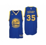 Men's Adidas Golden State Warriors #35 Kevin Durant Authentic Royal Blue Road NBA Jersey