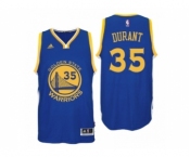 Men's Adidas Golden State Warriors #35 Kevin Durant Authentic Royal Blue Road NBA Jersey