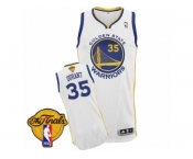 Men's Adidas Golden State Warriors #35 Kevin Durant Authentic White Home 2017 The Finals Patch NBA Jersey