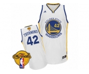Men's Adidas Golden State Warriors #42 Nate Thurmond Swingman White Home 2017 The Finals Patch NBA Jersey