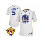 Men's Adidas Golden State Warriors #5 Kevon Looney Swingman White Alternate 2017 The Finals Patch NBA Jersey