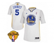 Men's Adidas Golden State Warriors #5 Kevon Looney Swingman White Alternate 2017 The Finals Patch NBA Jersey